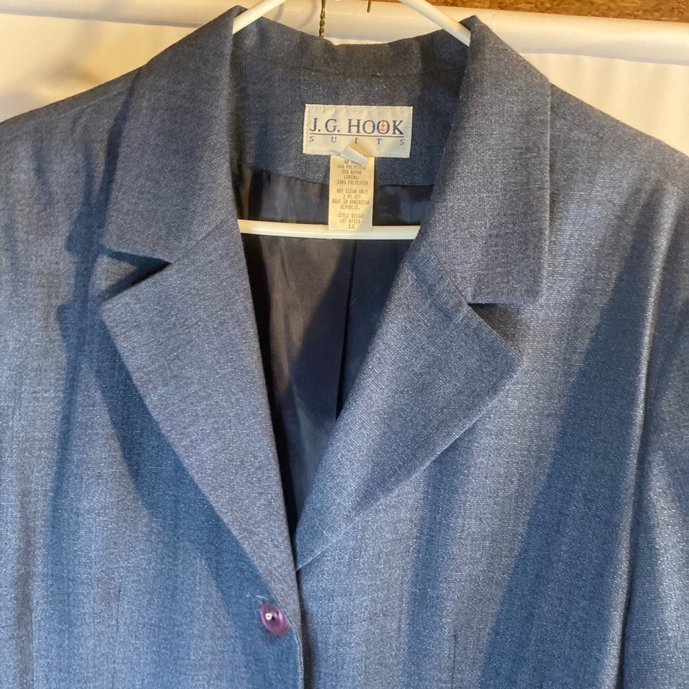 Vintage J. G. Hook Trench Coat Woman Formal Office Work Size 16
